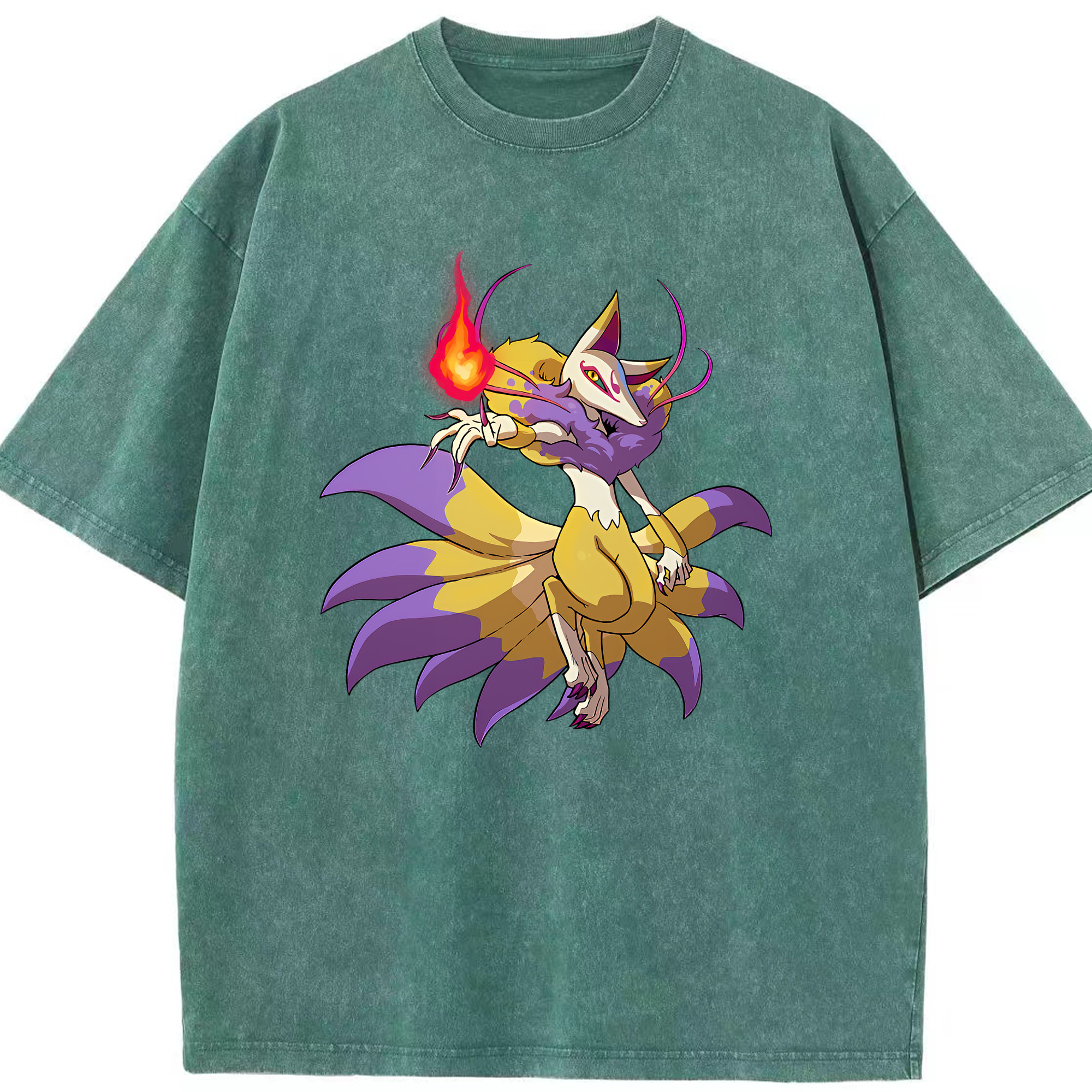 （画像用） 妖怪ウォッチ Yo-kai Watch 綿100% ヴィンテージ風 半袖Tシャツ（フロントプリント）